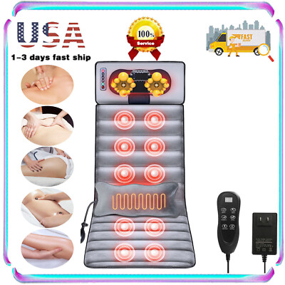 Full-Body-Massage-Mat, 10 Vibrating Motor, 9 Massage Modes and 4 Heating Setting