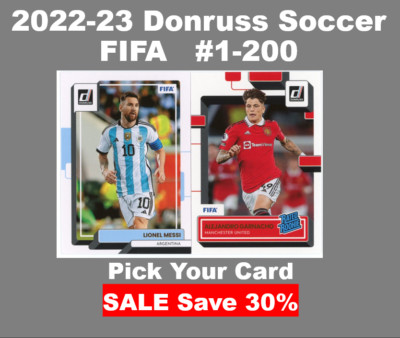 2022-23 Donruss Soccer FIFA Rated Rookies, Rookies, & Veterans #1-200 | You Pick