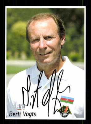 Berti Vogts Autogrammkarte DFB Weltmeister 1974 Original Signiert + A 186318