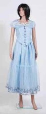 Tim Burton's Alice In Wonderland Alice Blue Dress Cosplay  Costume sale