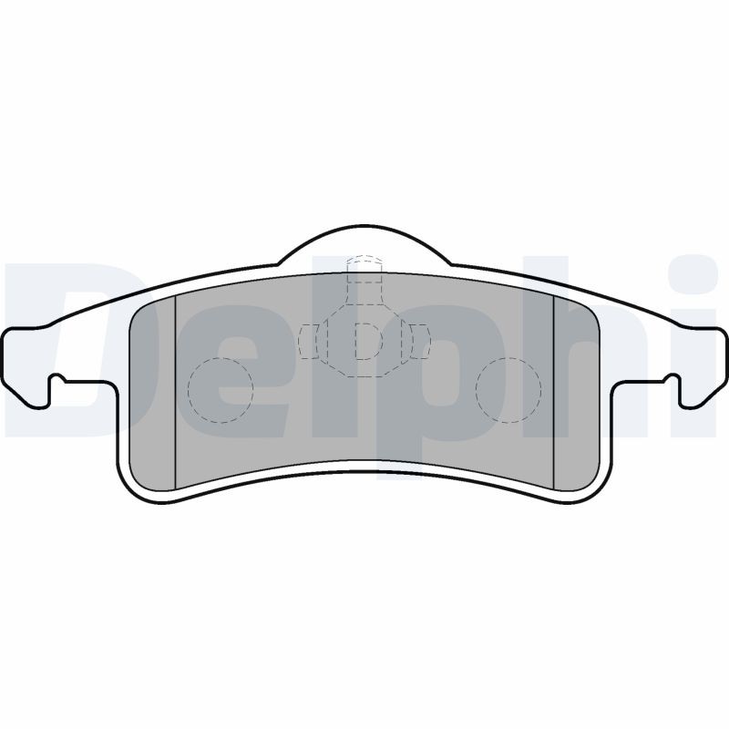 Rear DELPHI-OE LP1558 Brake Pad Set, disc brake for JEEP,JEEP (BJC)