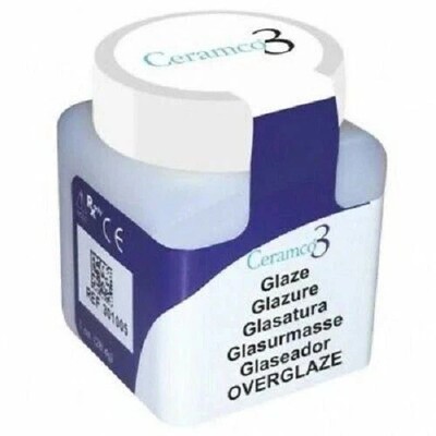 Ceramco3 Glaze Powder Bottle of 28.4gm 1oz. OVERGLAZE by DENTSPLY