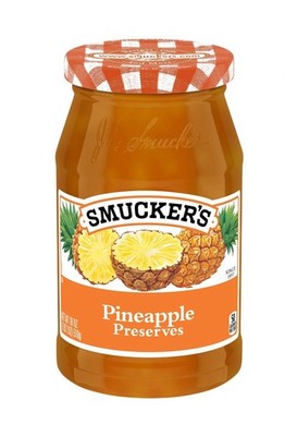   New Exclusive Smucker s PINEAPPLE PRESERVES Jam Fruit Zesty Jar 18oz
