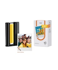 Amber M110 & M210 3x3″ Photo Paper 40 Sheets & 1 Cartridge, Photo Printer Sti...