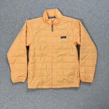 Patagonia Jacket Kids Large 12 Orange Nano Puff Quilt Brick Insulated Puffer