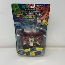 Vintage TMNT Metal Mutants Raphael Figure w/ Phoenix Spirit Armor New Box Damage