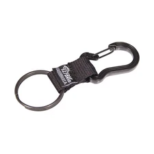 KEY-BAK 0308-201 Key Ring with Snap-On Carabiner, Black 1TCY3