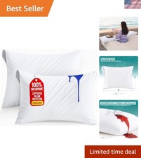 Waterproof Queen Pillow Protectors Pack of 2