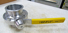 💥TOP-FLO TOP LINE 2-7/8" ID 316L S1120 BUTTERFLY VALVE 3-5/8" OD N190913AS12