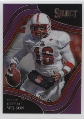 2022 Panini Select Draft Picks Field Level Purple Prizm 9/75 Russell Wilson fm0