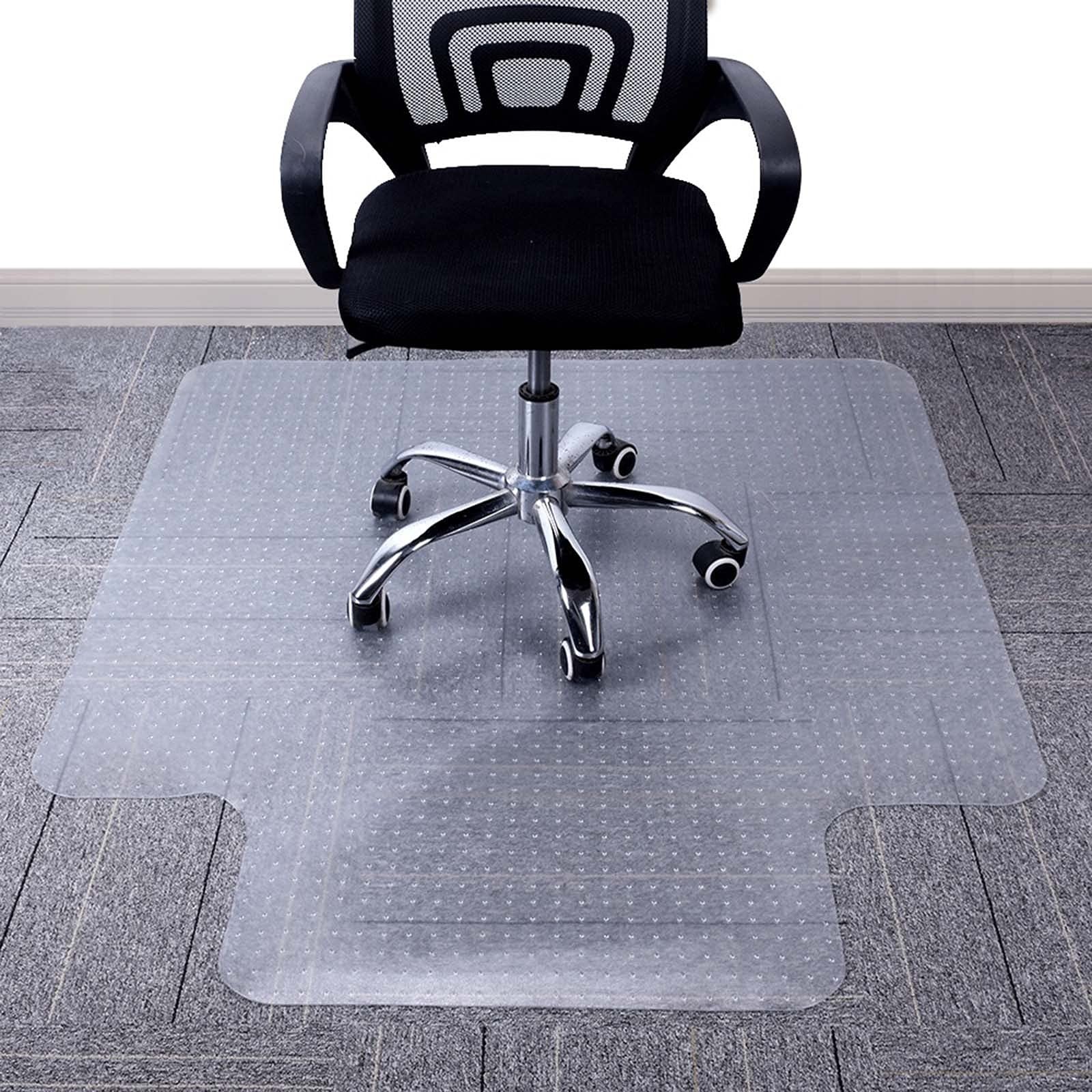Aibob Chair Mat for Low Pile Carpet Flat Without Curling 48 X 36 Inches Office
