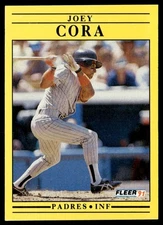 1991 Fleer Joey Cora San Diego Padres #527