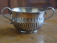 Early George I Britannia Sterling Silver Miniature Caudle Cup London 1718