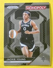 Jackie Young 2024 Panini Prizm Monopoly WNBA SKILLS INSERT Card #WNBA15 ACES