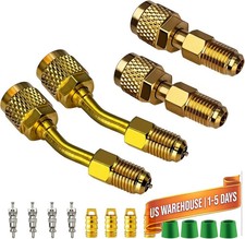 R410a Adapter for Mini Split System, 5/16 inches SAE Female to 1/4 inches SAE Ma