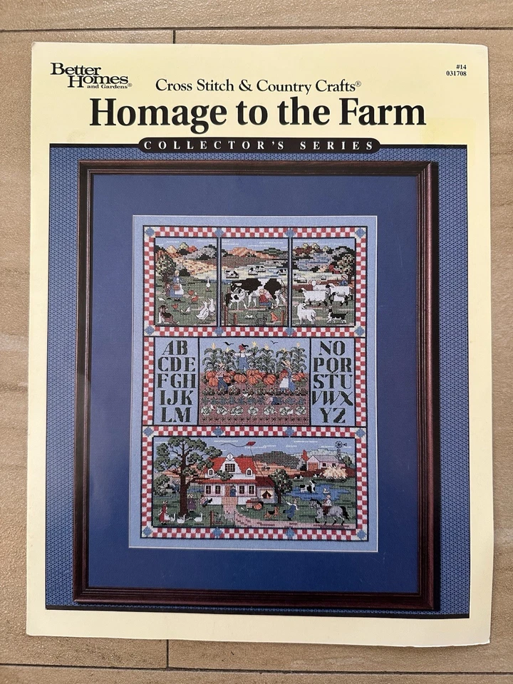 OOP Cross Stitch and Country Crafts HOMAGE TO THE FARM Chart Evenweave DMC floss - Image 2 of 4