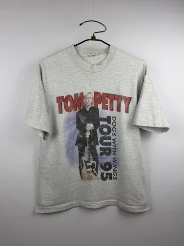 Tom Petty Dogs With Wings Tour Double Sided Rar 1990s vintage concert t-shirt, vintage, size L, single stitch, B+ condition