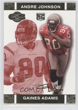 2007 Co-Signers Red Changing Faces Gold /399 Gaines Adams Andre Johnson HOF 0a1