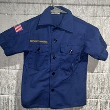 Cub Scout Boy Scouts BSA UNIFORM SHIRT Youth Small Size 8 Short Sleeve F55
