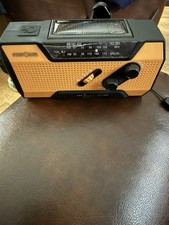 FosPower Solar Hand Crank Portable NOAA Weather Radio Led Power Bank USB 2000mAh