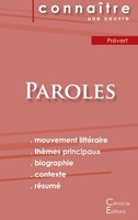 Fiche De Lecture Paroles De PréVert (Analyse LittéRaire De RéFéRence Et...