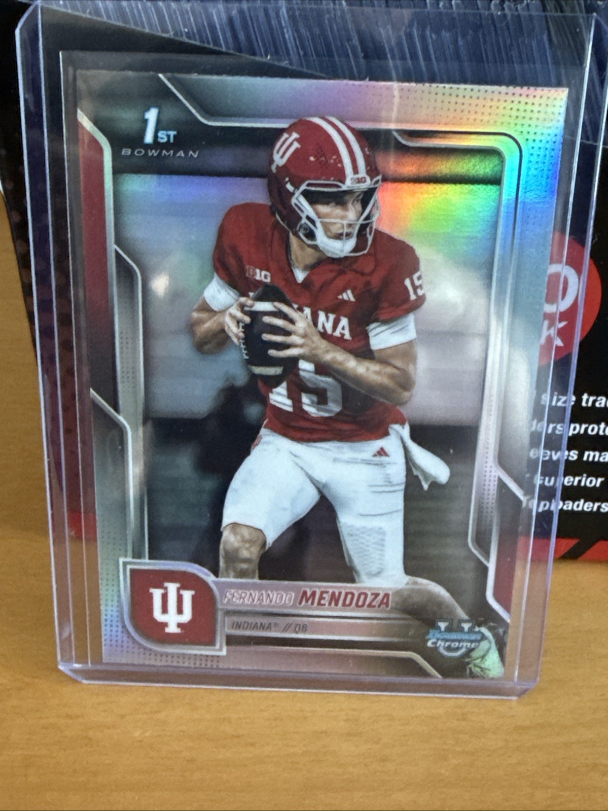 2025 Bowman University Chrome - Fernando Mendoza 1st Refractor #109 Indiana