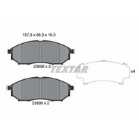 Textar 2369801 Bremsbelagsatz Scheibenbremse Vorderachse FüR Infiniti Samsung