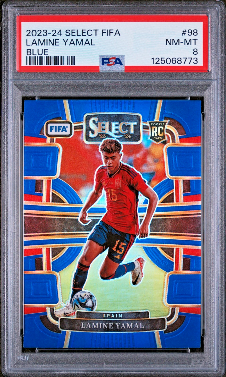 2023-24 Panini Select FIFA - Terrace Lamine Yamal #98 Blue Prizm
