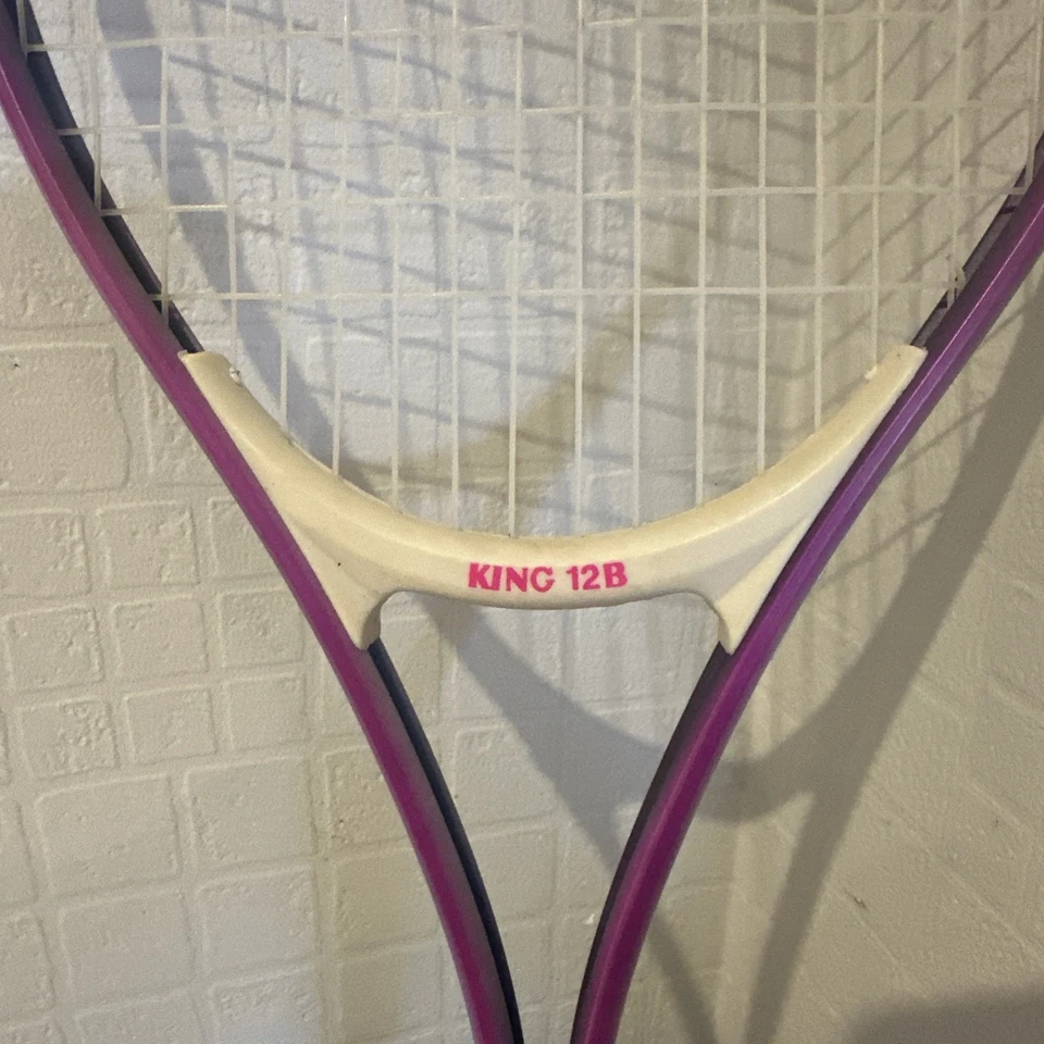 Rare Vintage Karakal King 12B Squash Racket + Original Cover 1990s Retro - image 2 of 4