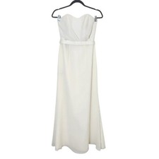 White by Vera Wang Ivory Strapless Formal Dress Size 4