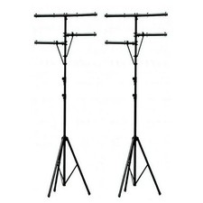 2 Pro Audio DJ Multi Arm 8 Bolt Lighting 12 Foot Tripod Light Stand Package