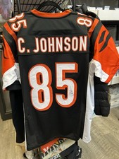 Chad Johnson Autographed Cincinnati Custom Black Jersey Ochocinco JSA COA (CBMH)
