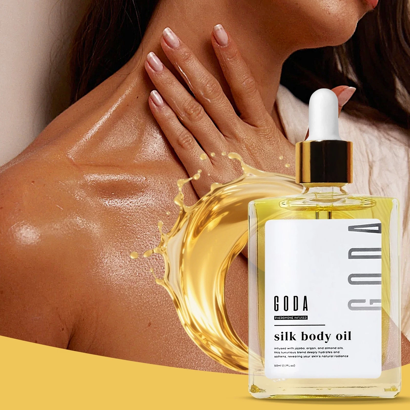 GODA Silk Body Oil,Silk Body Oil,Goda Perfume Oil,Bath & Shower