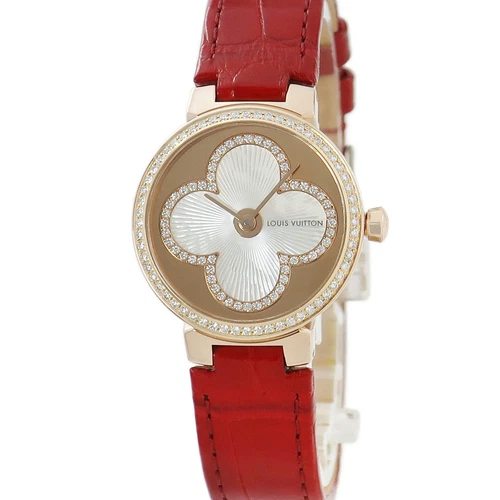 LOUIS VUITTON（LV） orologio louis vuitton tambour q1k07 k18pg vero diamante donna TO193355