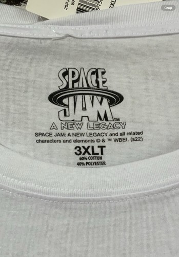 Space Jam Vintage Tune Squad A New Legacy Bugs Bunny Basketball Sz 3XL NWT - Picture 3 of 4
