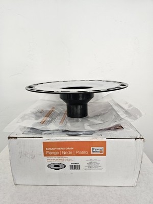 Schluter Systems Kerdi Bonding Flange w/ Vertical 2'' ABS Drain Outlet KD2/ABS/FL