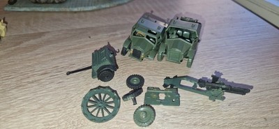 Airfix Konvolut Morris Quad C8 25pdr Gun British Royal Artillerie 1:76 72 defekt
