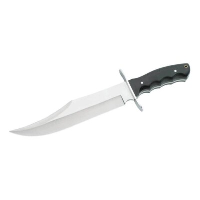 Herbertz Bowie Messer Jagd- Outdoormesser mit Pakkaholz inkl. Lederscheide