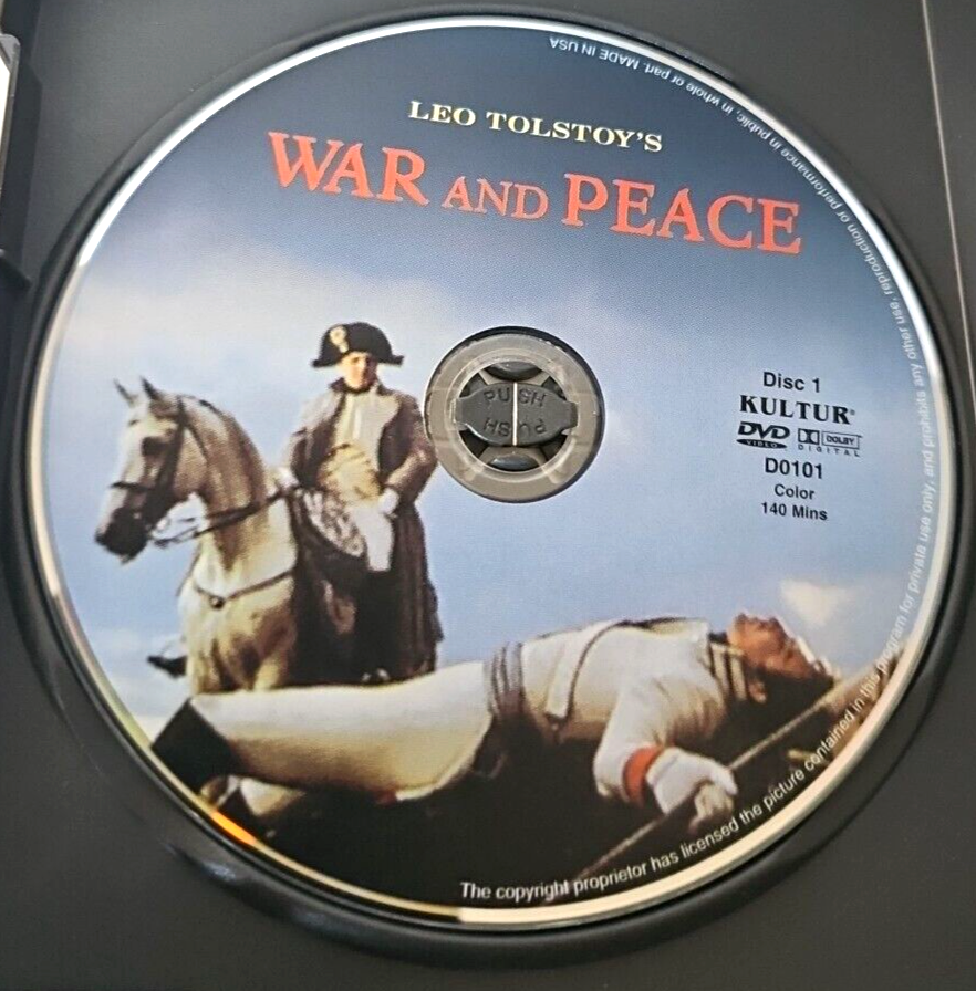 War and Peace DVD Box Set Leo Tolstoy 1968 Best Foreign Film