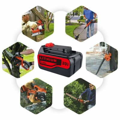 Black & Decker 20V Akku 5000mAh – Ersatz Für LBXR20, LB2X4020 & Co. – Lange Laufzeit, 18V Kompatibel