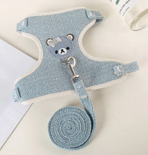 Hundegeschirr + Leine für kleine Hunde Katzengeschirr Katze Brustgeschirr Welpen