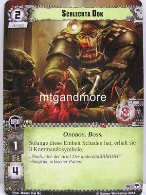 Warhammer 40000 Conquest LCG - Schlechta Dok  #065 - Base Set dt.