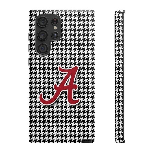 Alabama Houndstooth Phone Case, Tough Cases, College Fan Gear, Initial A - 第 237/266 張圖片