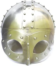 Medieval Viking Mask Deluxe Helmet With Liner & Chin Strap For Man Replica