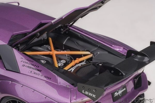 AUTOART 79242 1:18 LIBERTY WALK LB-WORKS LAMBORGHINI AVENTADOR VIOLA SE30/CARBON - Image 3 of 4