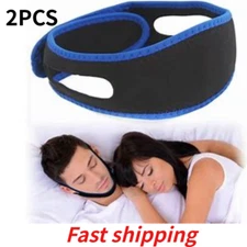 Anti Snoring Chin Strap Stop Snoring Belt Sleep Apnea Support Solution 2 PCS
