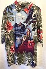NAUTICA Hula Girl Hawaiian Shirt Linen Aloha Classic Tropical Mens L — photo 1