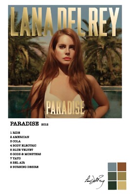 Lana Del Rey Paradise EP High Quality Poster | Free UK Postage