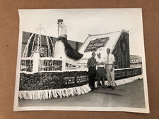 #5 Vintage PHOTO Canton Oh HOF PARADE FLOAT Football Hall Fame 50 years 1970