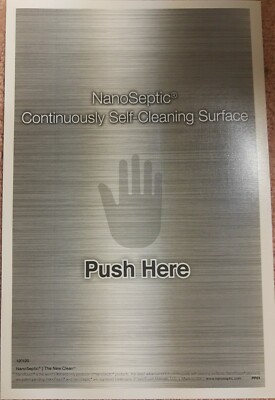 NanoSeptic Continuously Self-Cleaning Touch points - Several sizes